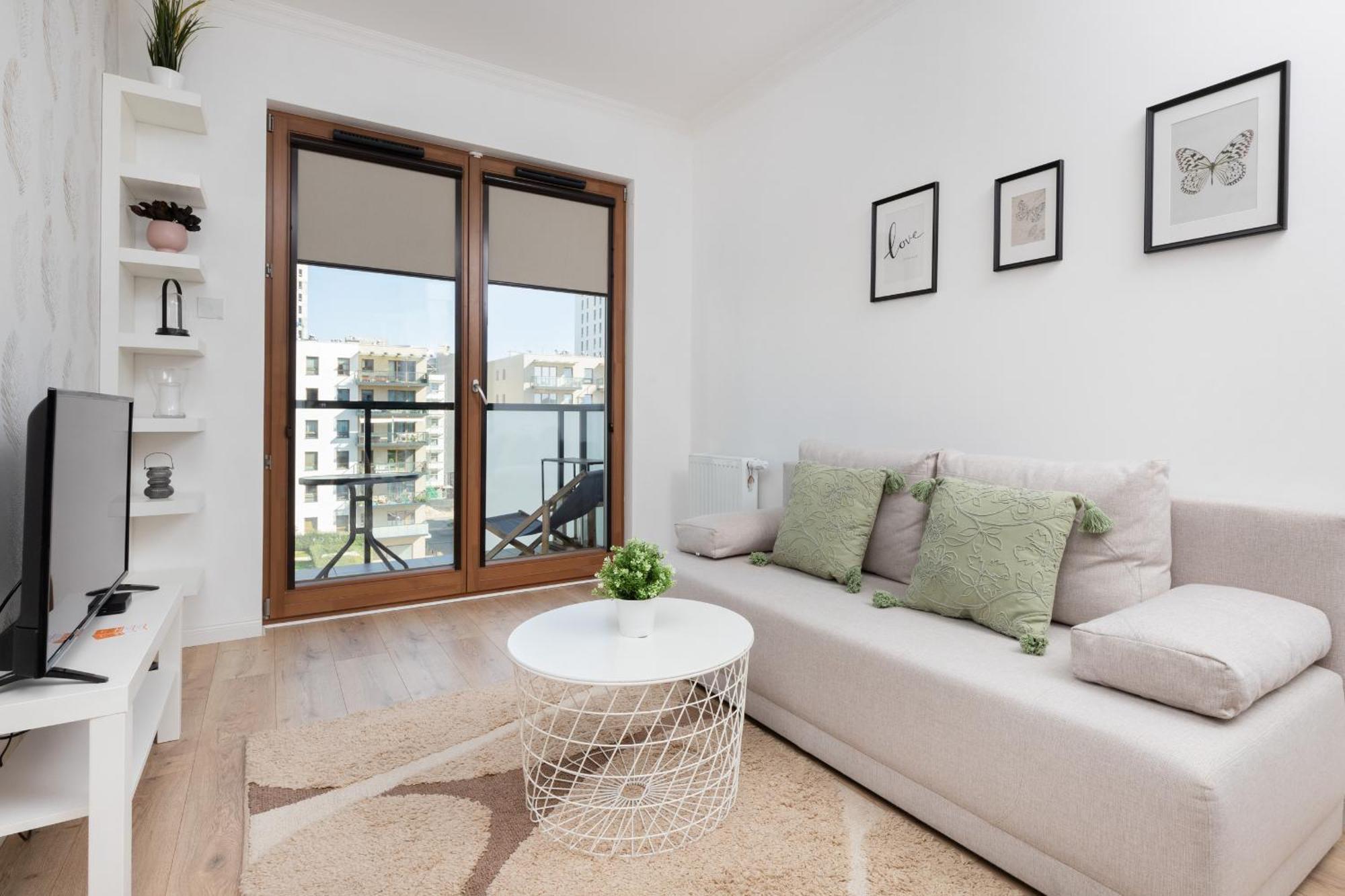Starowiejska Apartment With Balcony Next To Arena Gdansk Stadium By Noclegi Renters エクステリア 写真