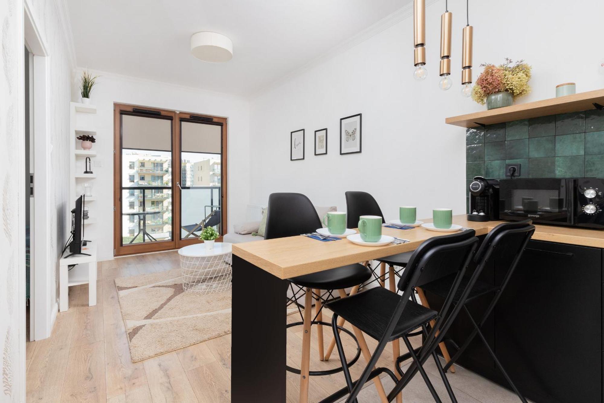 Starowiejska Apartment With Balcony Next To Arena Gdansk Stadium By Noclegi Renters エクステリア 写真